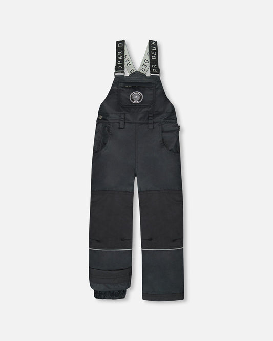 Solid Play Overall Snow Bib Black