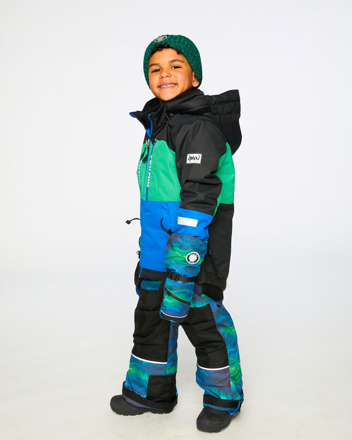 Two-Piece Teknik Snowsuit Aurora Borealis