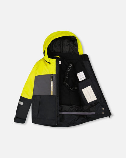 Two-Piece Teknik Snowsuit Colorblocked Light Khaki Green