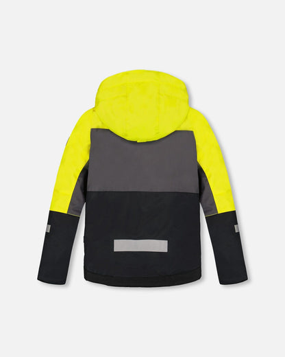 Two-Piece Teknik Snowsuit Colorblocked Light Khaki Green