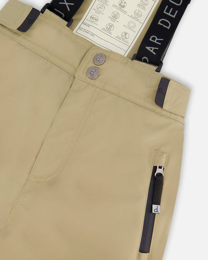 Two-Piece Teknik Snowsuit Colorblocked Light Khaki Green