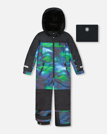 One-Piece Teknik Snowsuit Aurora Borealis