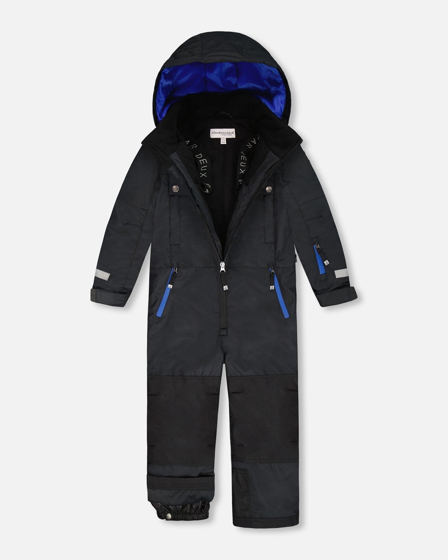 Solid One-Piece Teknik Snowsuit Black