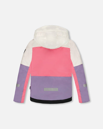 Two-Piece Teknik Snowsuit Black Retro Flower Print