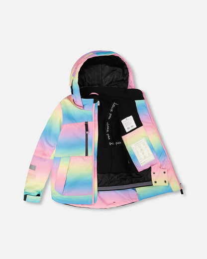 Two-Piece Teknik Snowsuit Rainbow Gradient