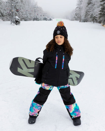 Two-Piece Teknik Snowsuit Rainbow Heart Print