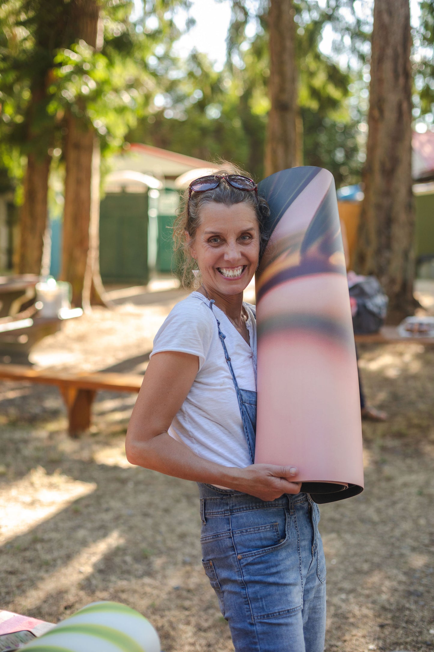 Sunrise Palms – Non-Toxic Yoga & Pilates Mat – Art Design, Canada