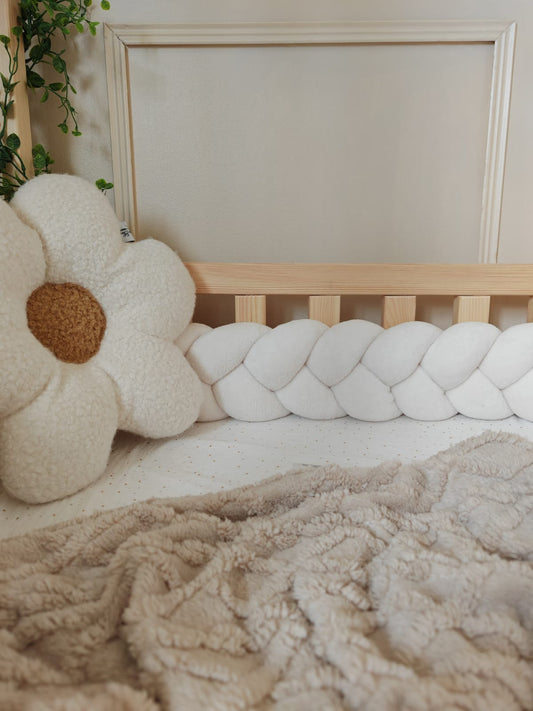 3-Strand Waffle Braided Twin Bed Bumper