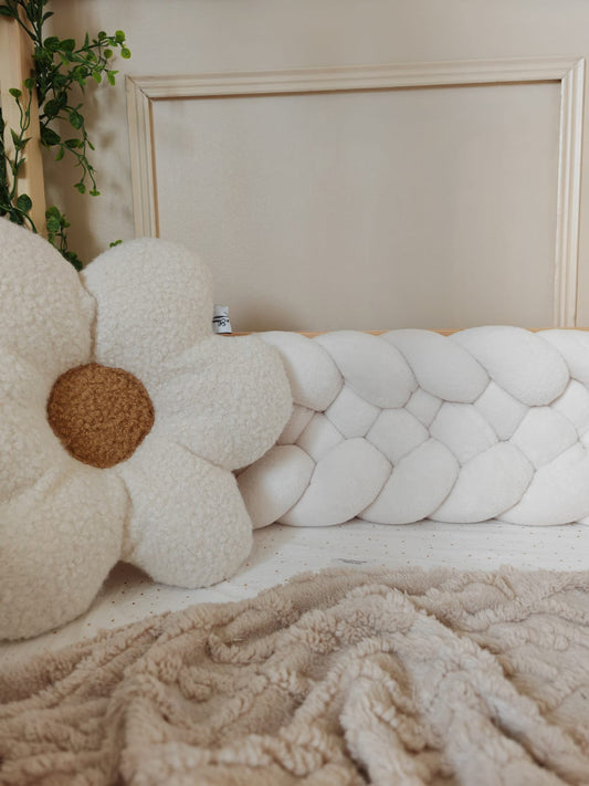 5-Strand Plush Braided Twin Bed Bumper