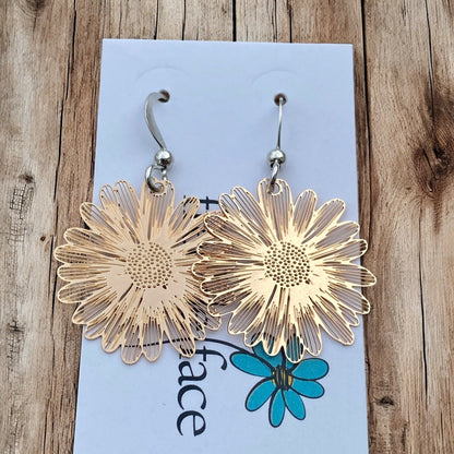Lightweight Flower Burst Earrings