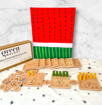 Wooden Math Counting Game | Ten Frame Math Game | Math Puzzle