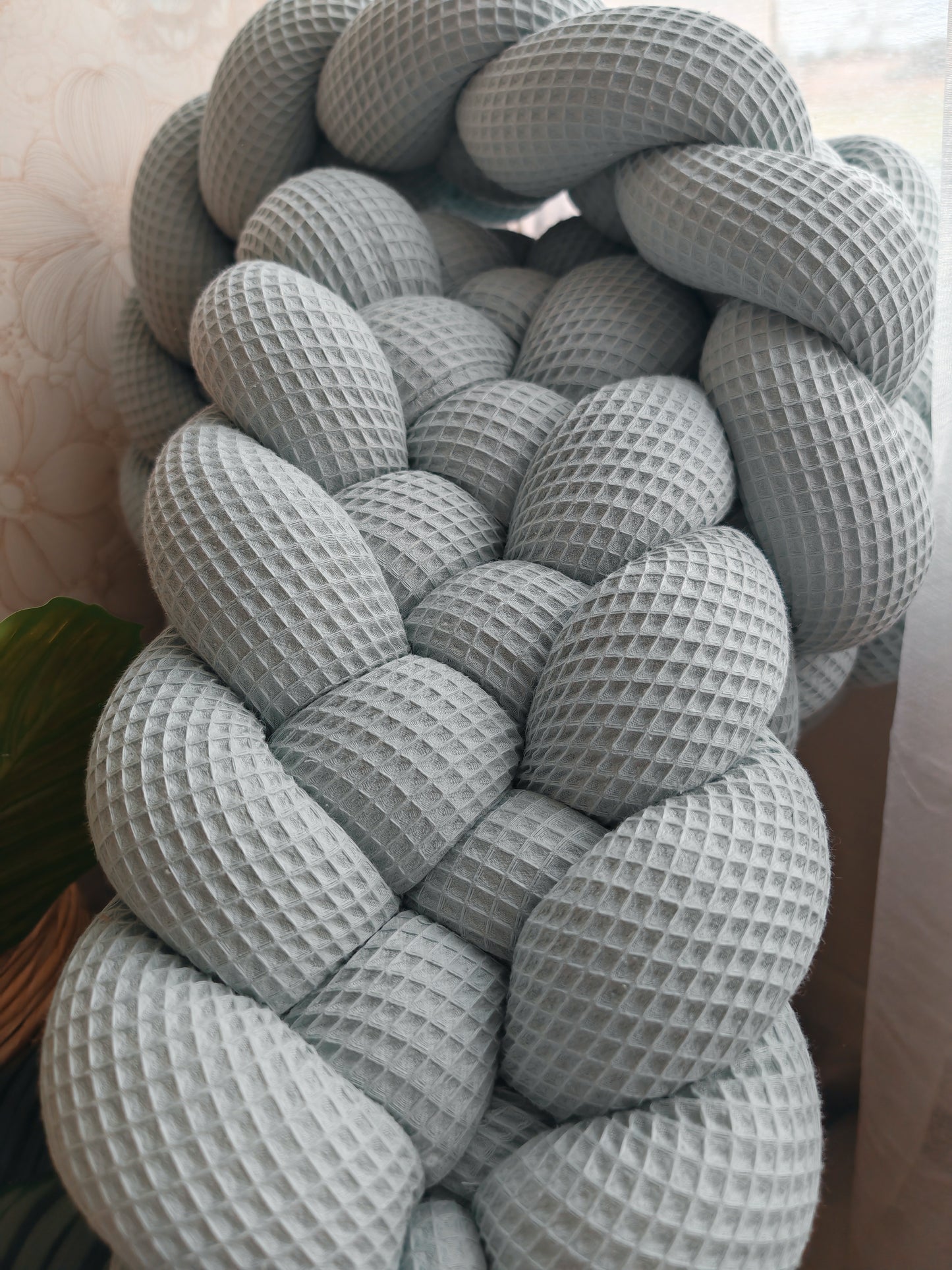 5-Strand Waffle Braided Twin Bed Bumper