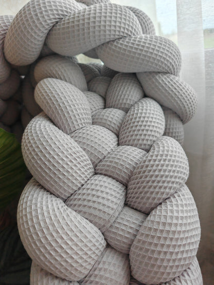 5-Strand Waffle Braided Twin Bed Bumper