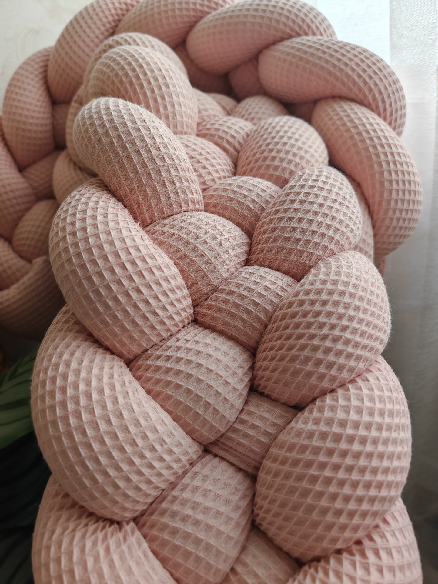 5-Strand Waffle Braided Twin Bed Bumper