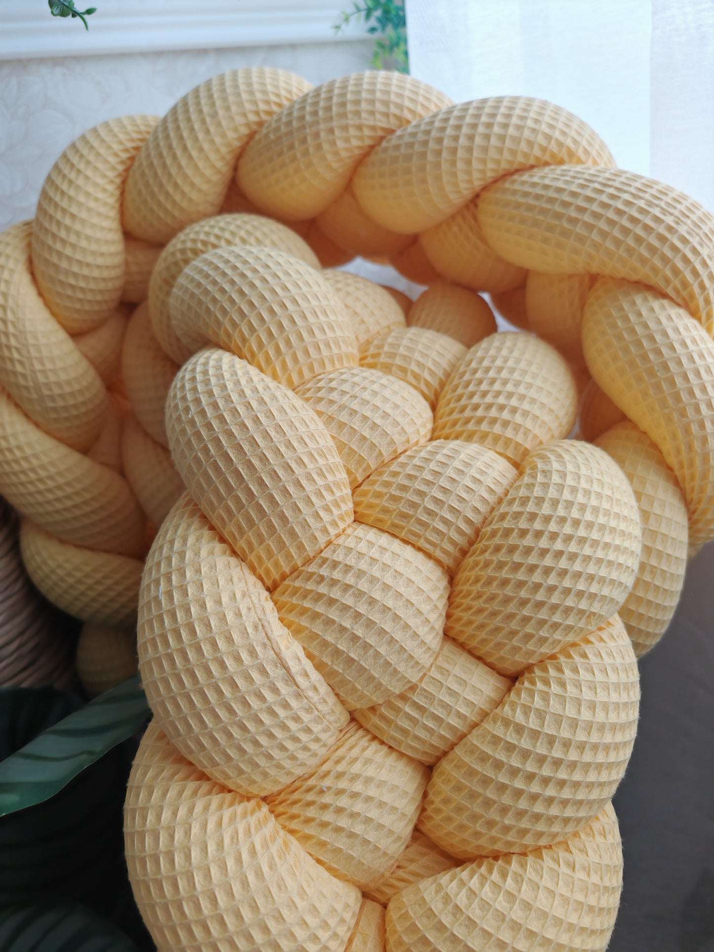 5-Strand Waffle Braided Twin Bed Bumper