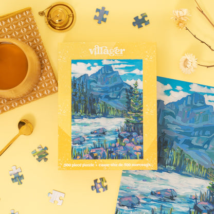 Kicking Horse Mountain | Eco-Friendly 500-Piece Puzzle for Adults | Designed in Canada by Amy Dixon | Best Rated Finds