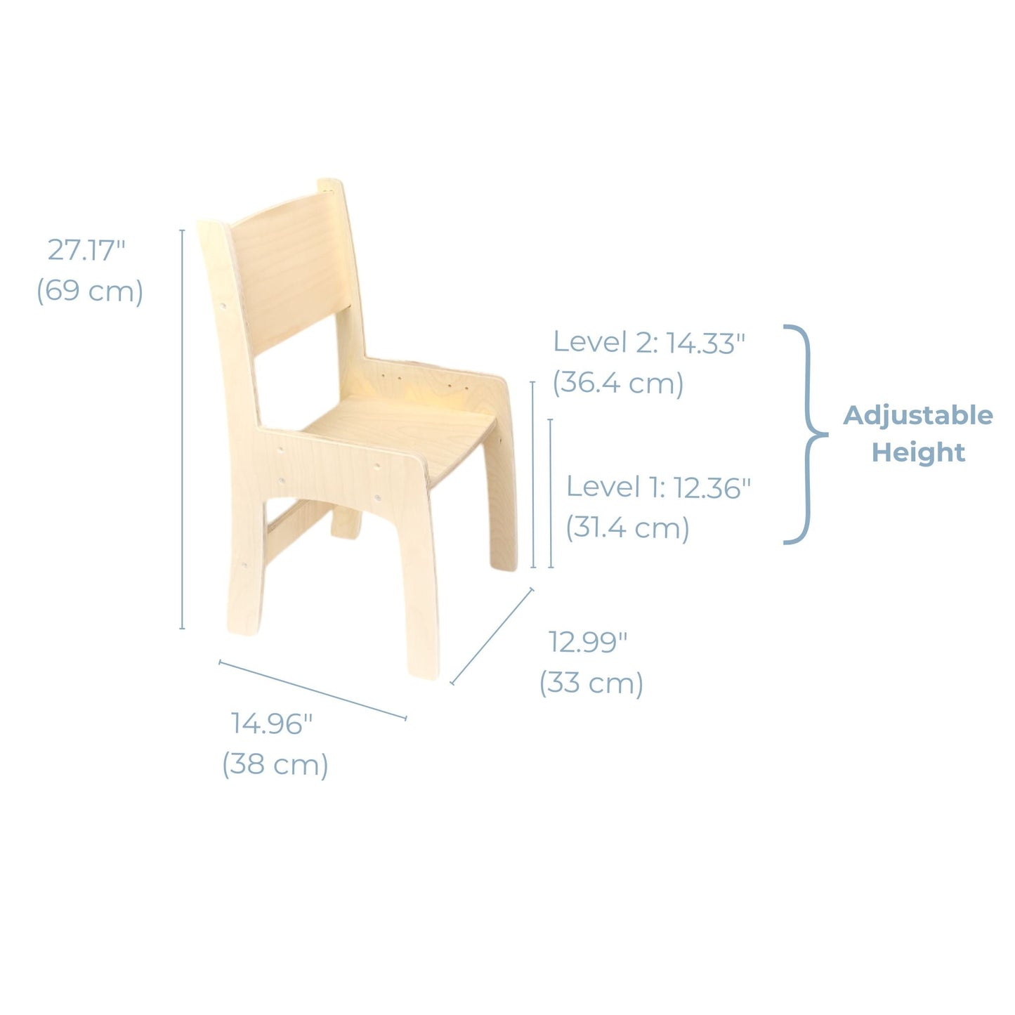 LUMEN - Big Kid Desk & Chair | Adjustable Height Study Table