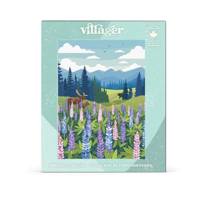 Lupines Meadow | Eco-Friendly 1000-Piece Puzzle for Adults | Designed in Canada by Diana Pinnell | Best Rated Finds