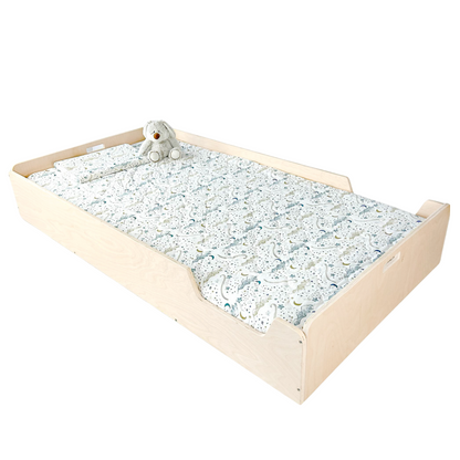 APPLE TWIN - Montessori Floor Bed with Rails