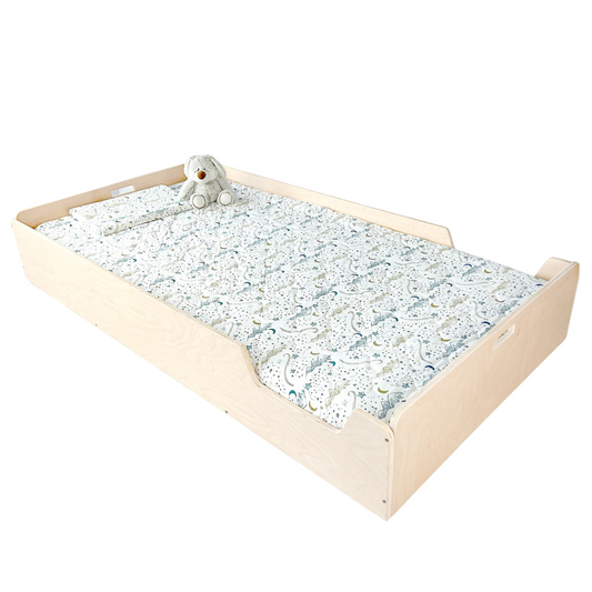 APPLE TWIN - Montessori Floor Bed with Rails