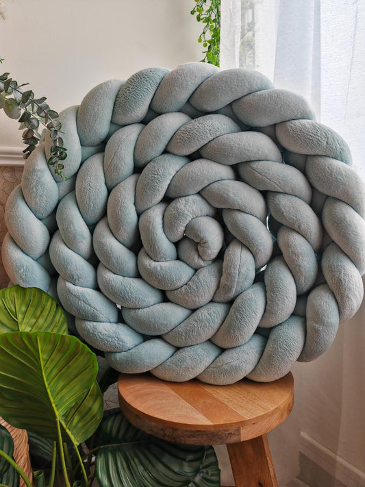 4-Strand Plush Braided Double Bed Bumper