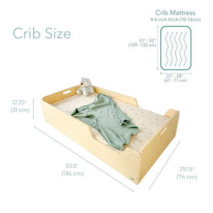 APPLE CRIB - Montessori Floor Bed with Rails