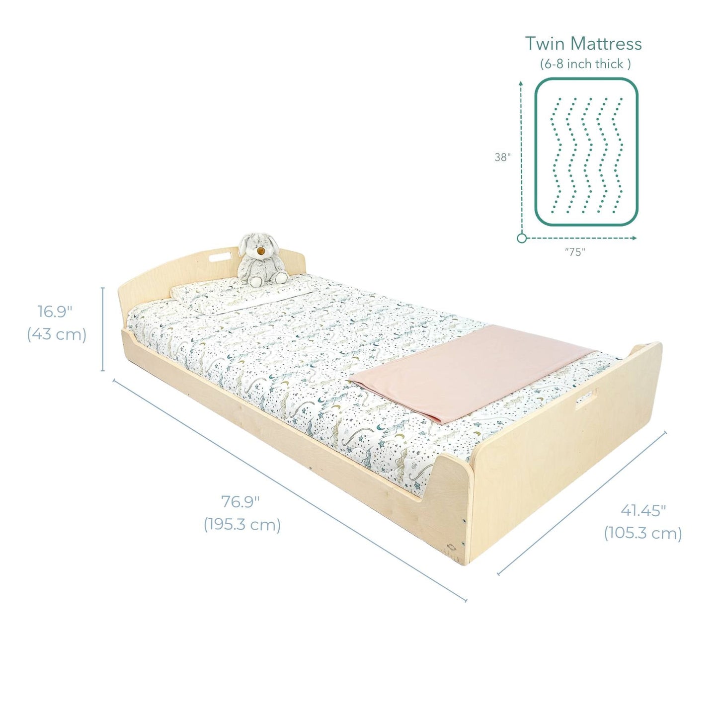 CHERRY TWIN - Montessori Floor Bed