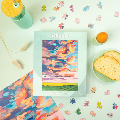 Prairie Sky | Eco-Friendly 1000-Piece Puzzle for Adults | Designed in Canada by Amy Dixon | Best Rated Finds