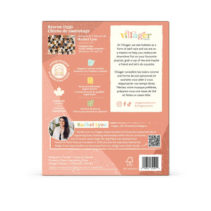 Rescue Dogs | Eco-Friendly 1000-Piece Puzzle for Adults | Designed in Canada by Rachel Lyon | Best Rated Finds