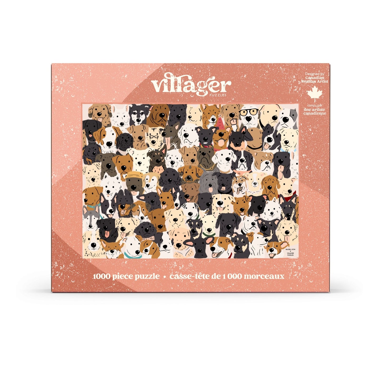 Rescue Dogs | Eco-Friendly 1000-Piece Puzzle for Adults | Designed in Canada by Rachel Lyon | Best Rated Finds