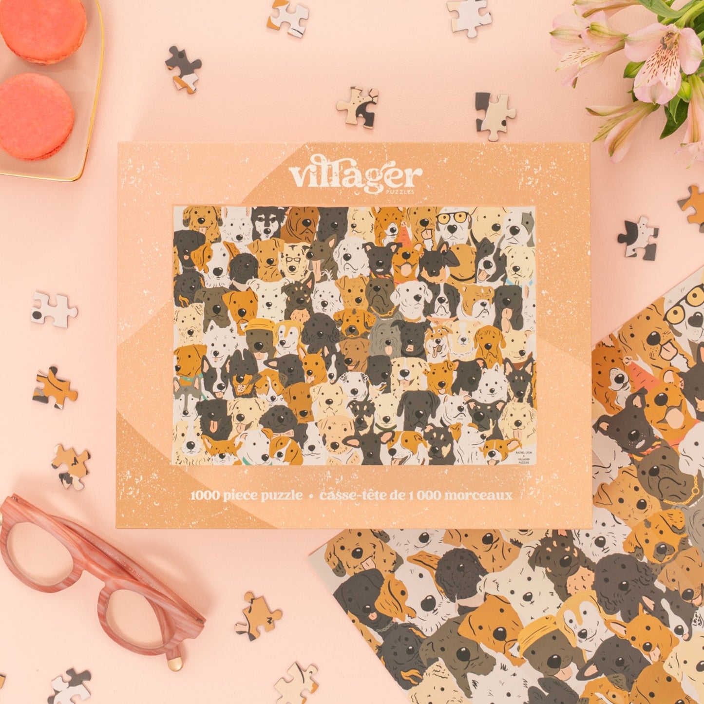 Rescue Dogs | Eco-Friendly 1000-Piece Puzzle for Adults | Designed in Canada by Rachel Lyon | Best Rated Finds