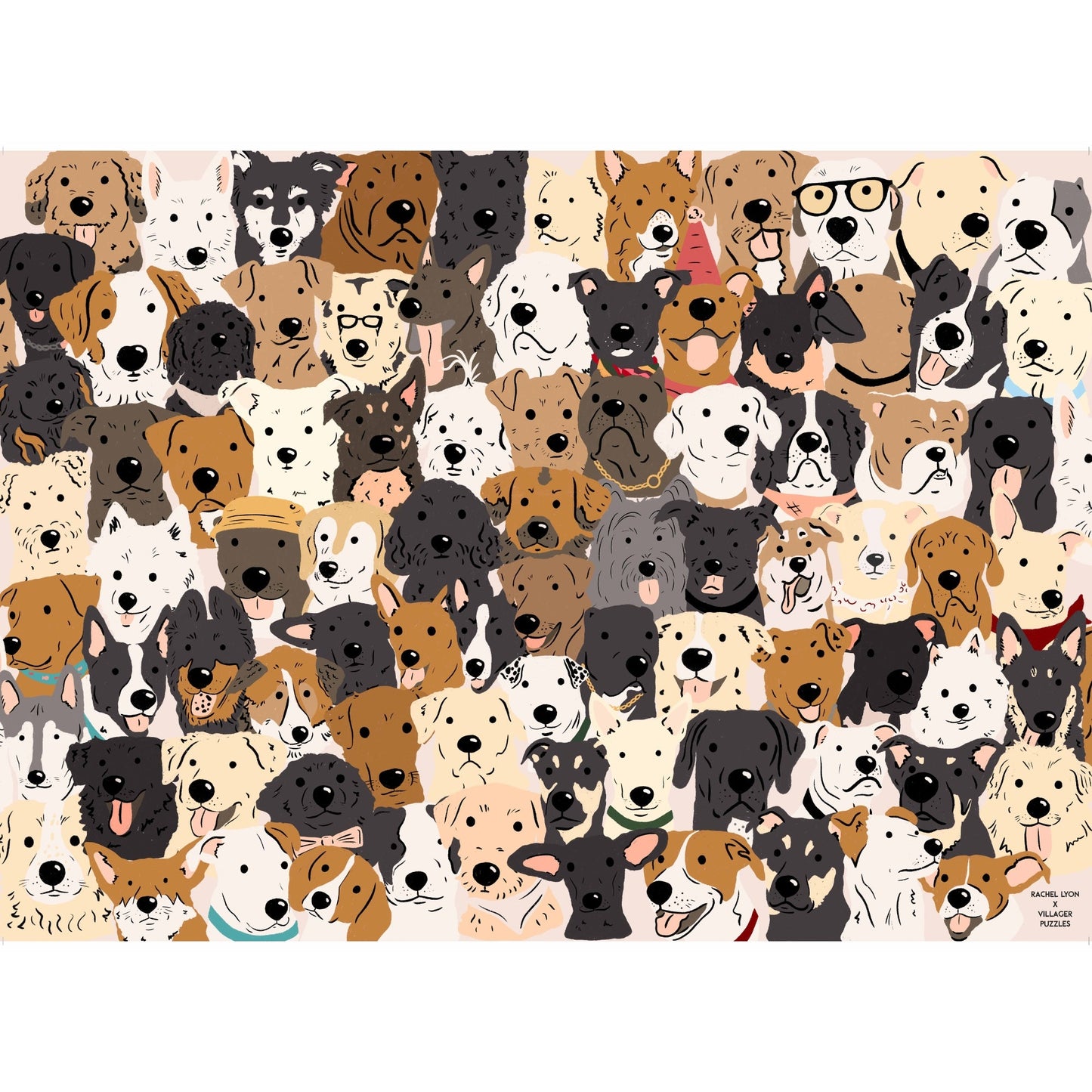 Rescue Dogs | Eco-Friendly 1000-Piece Puzzle for Adults | Designed in Canada by Rachel Lyon | Best Rated Finds