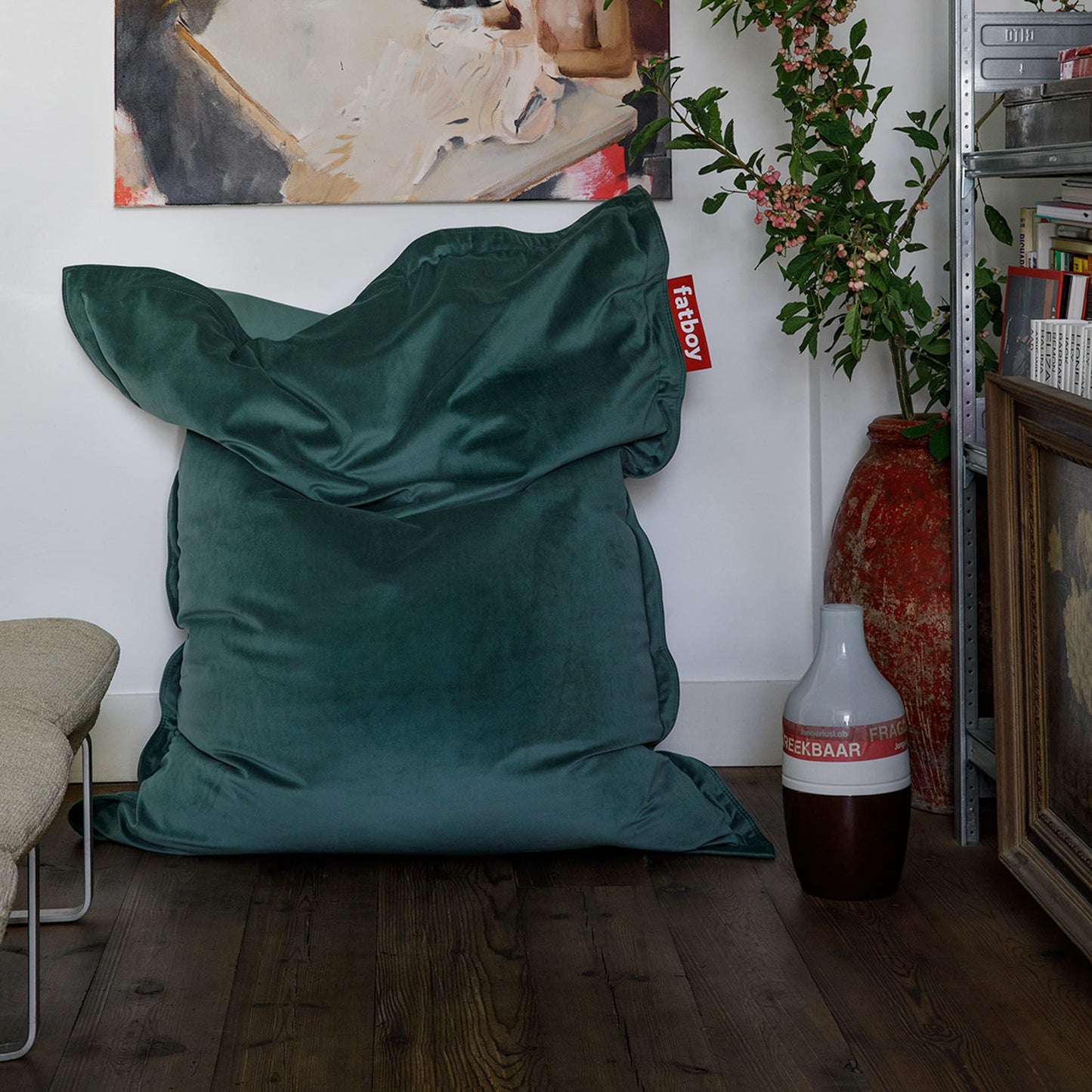 Slim Velvet Bean Bag<br> Indoor Use