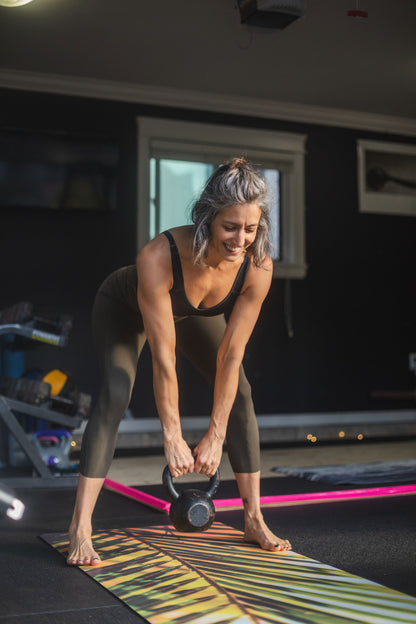 Green & Serene – Non-Toxic Yoga & Pilates Mat – Art Design, Canada