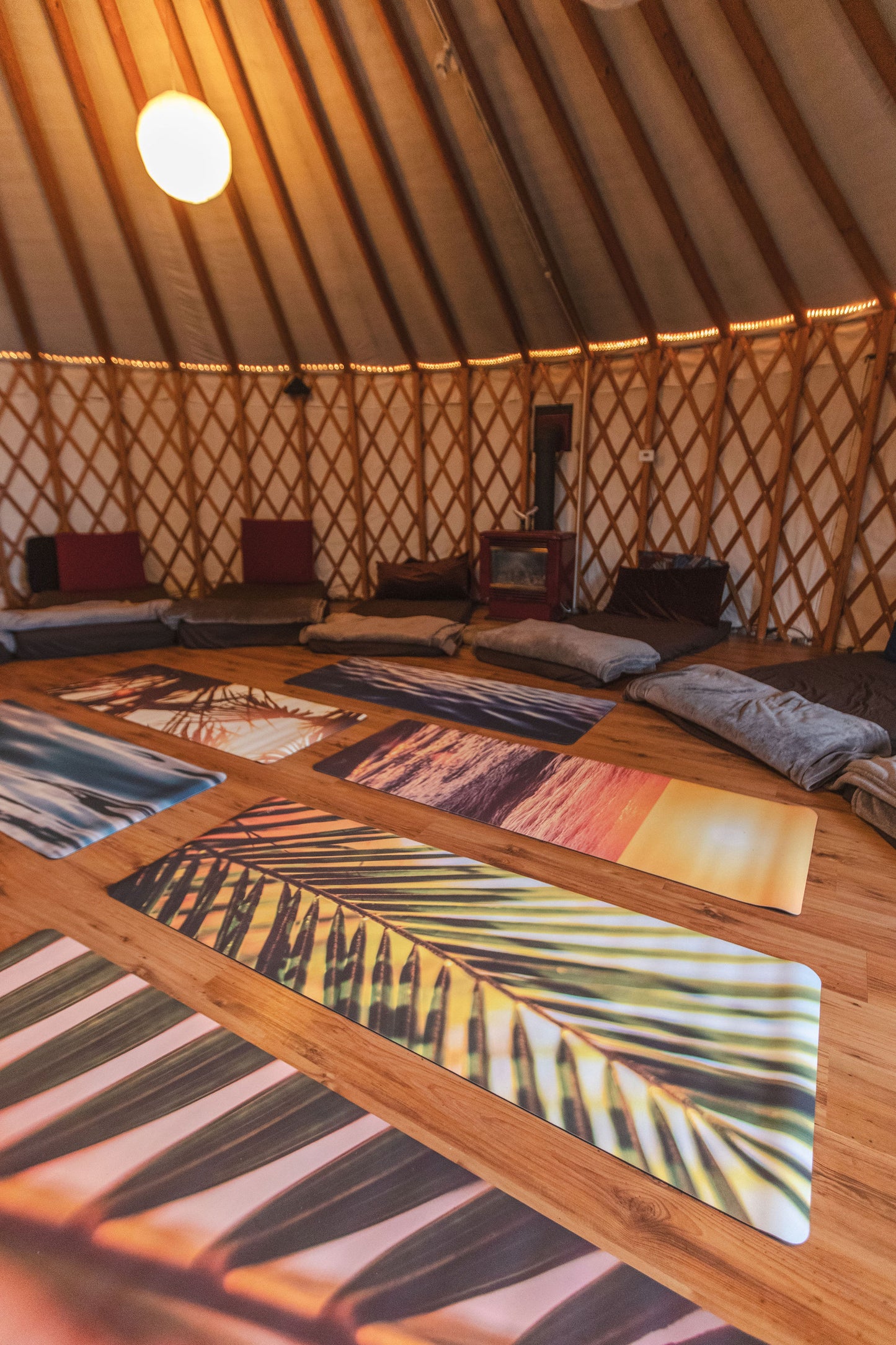 Green & Serene – Non-Toxic Yoga & Pilates Mat – Art Design, Canada