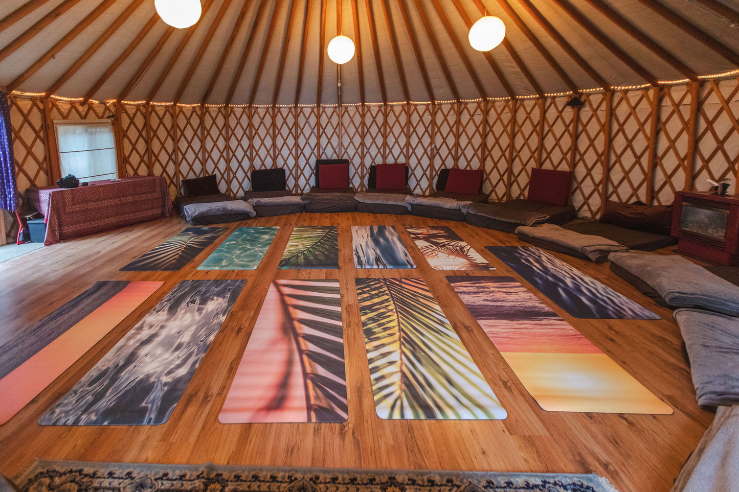 Green & Serene – Non-Toxic Yoga & Pilates Mat – Art Design, Canada