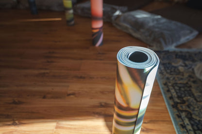Sunset Palms – Non-Toxic Yoga & Pilates Mat – Art Design, Canada