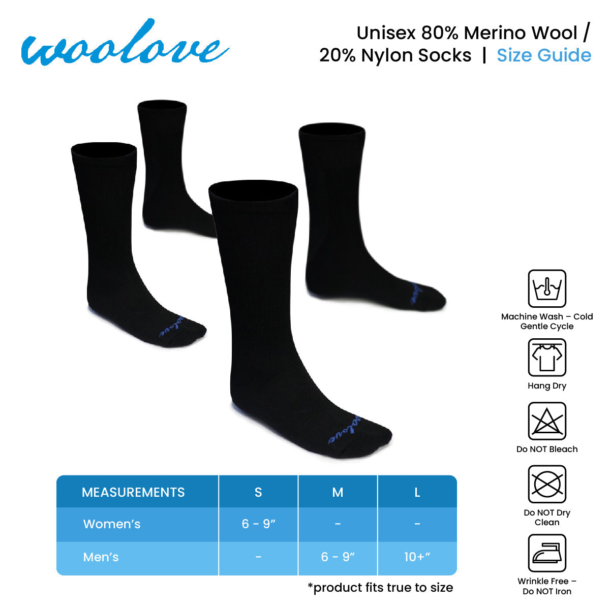 Unisex Merino Wool Premium Base Layer Socks – 2 Pack
