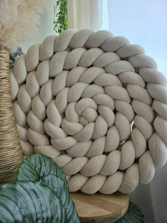 4-Strand Plush Braided Twin Bed Bumper
