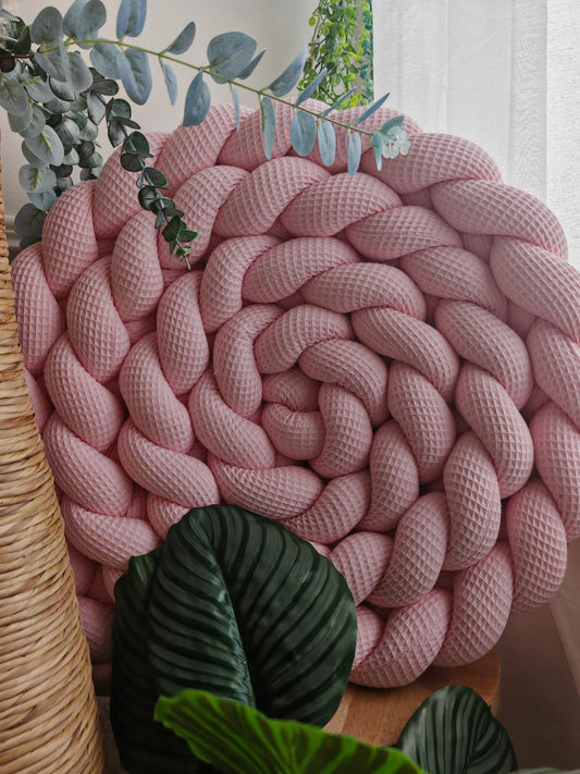 4-Strand Waffle Braided Twin Bed Bumper