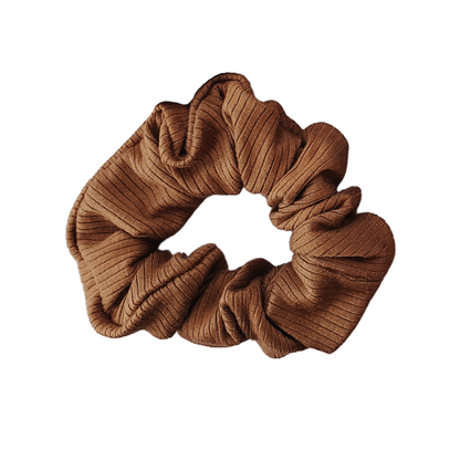 Ribbed Modal Scrunchie | Caramel