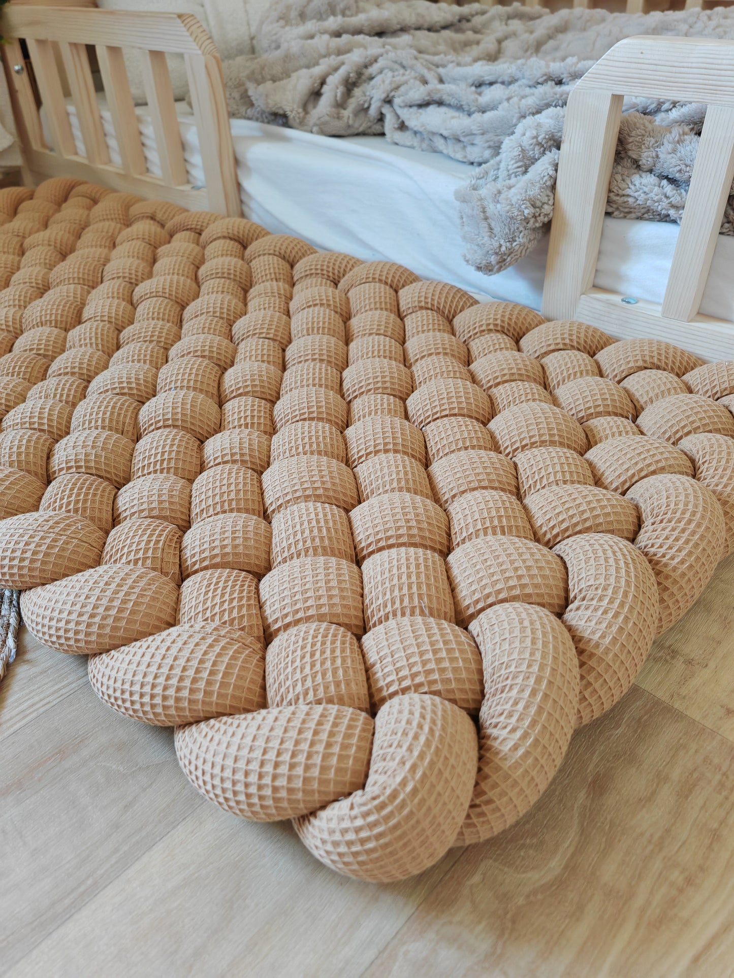 Hand-Braided Waffle Cotton Rugs