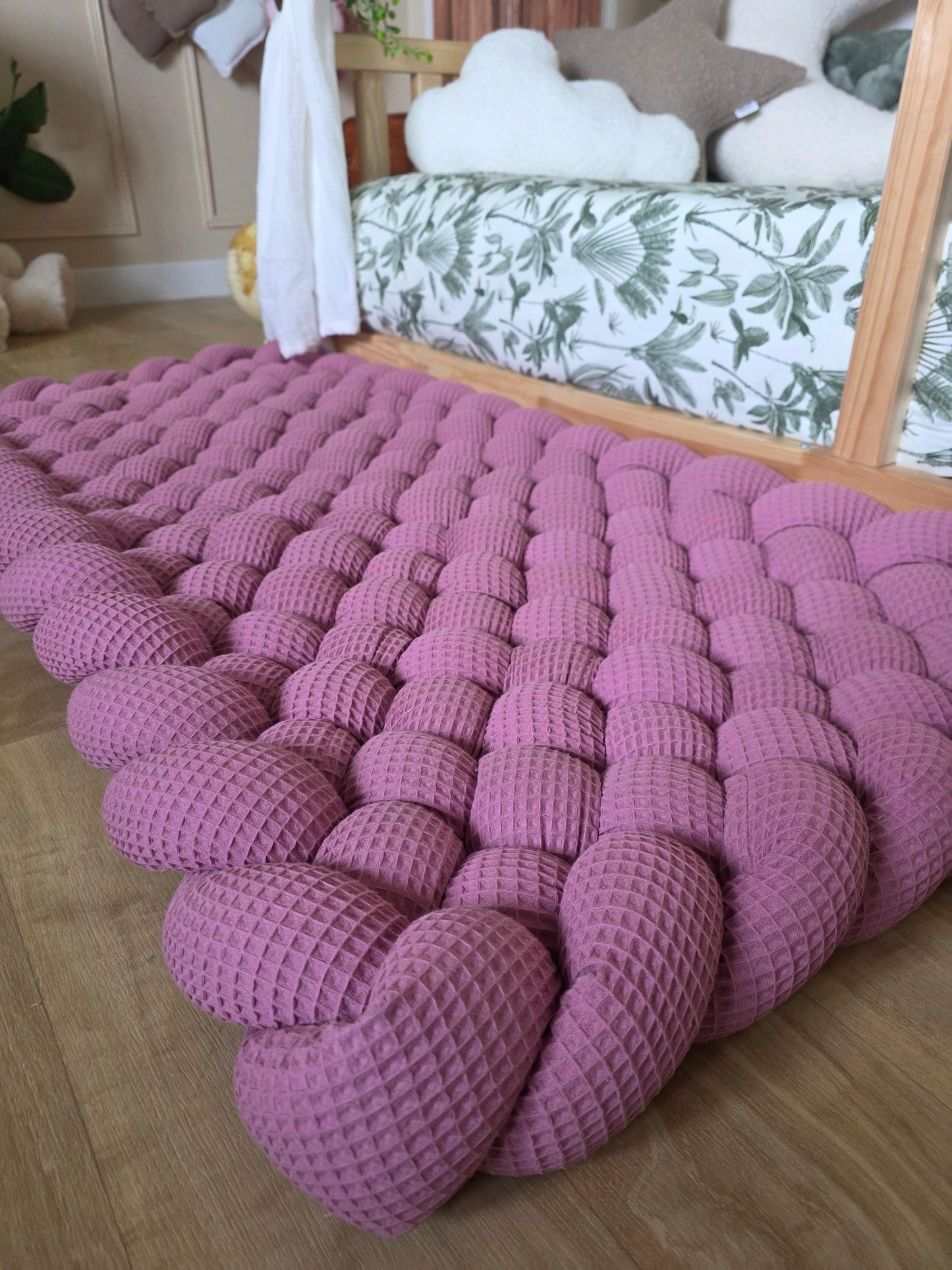 Hand-Braided Waffle Cotton Rugs