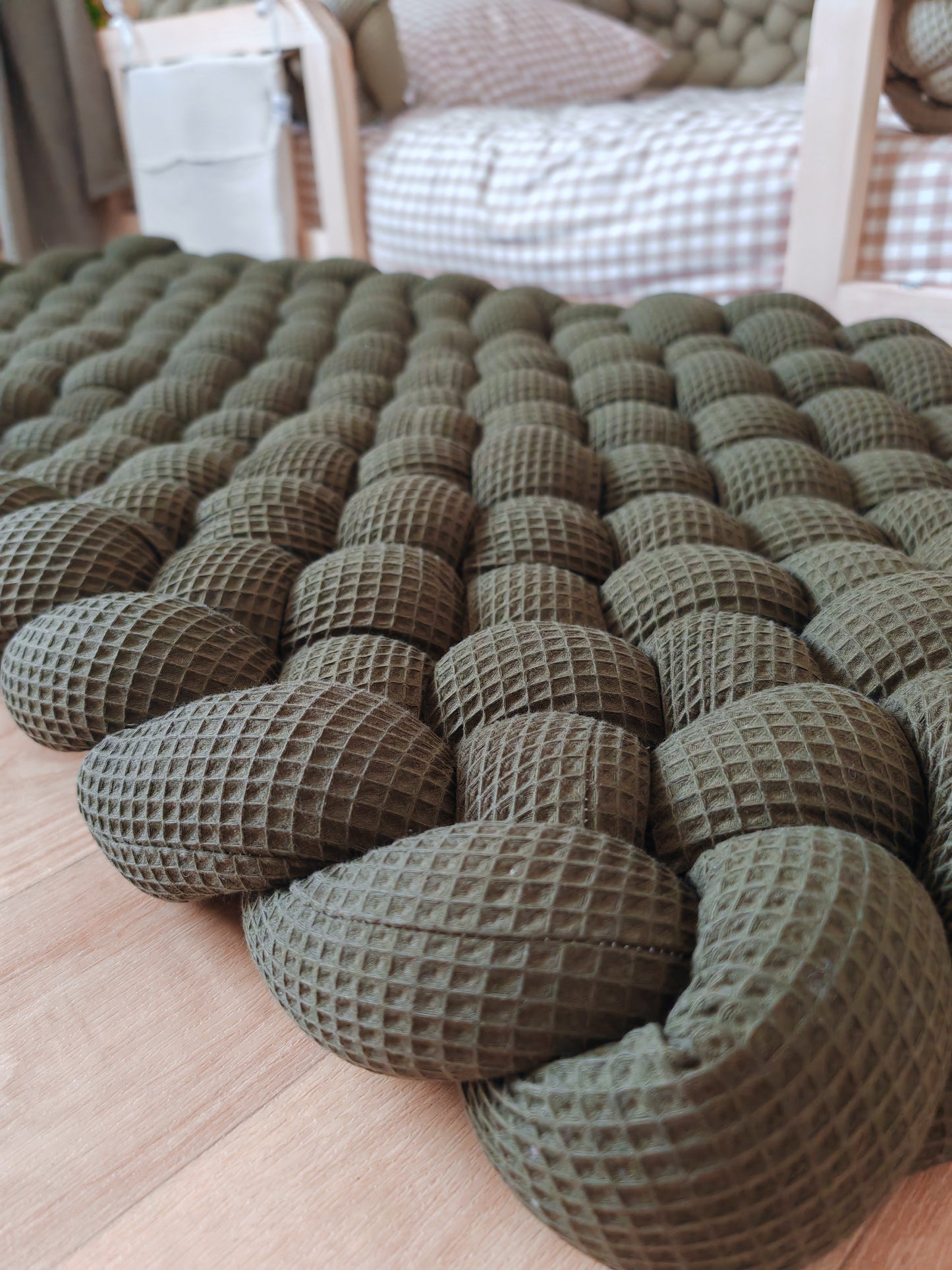 Hand-Braided Waffle Cotton Rugs