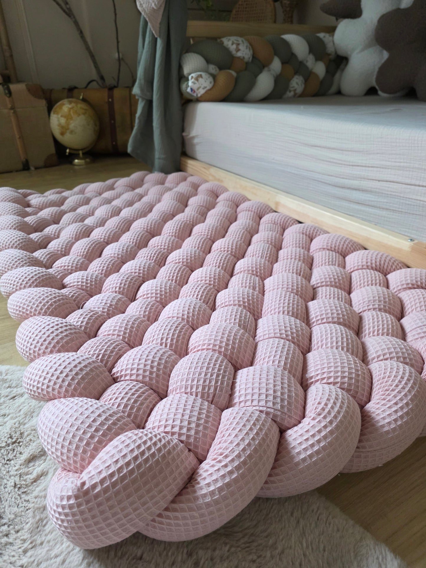Hand-Braided Waffle Cotton Rugs