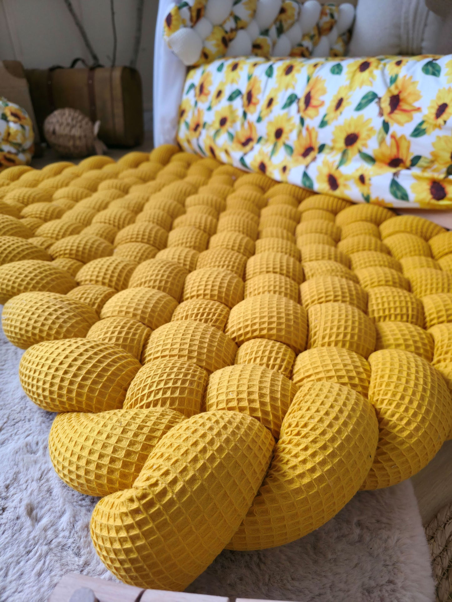 Hand-Braided Waffle Cotton Rugs