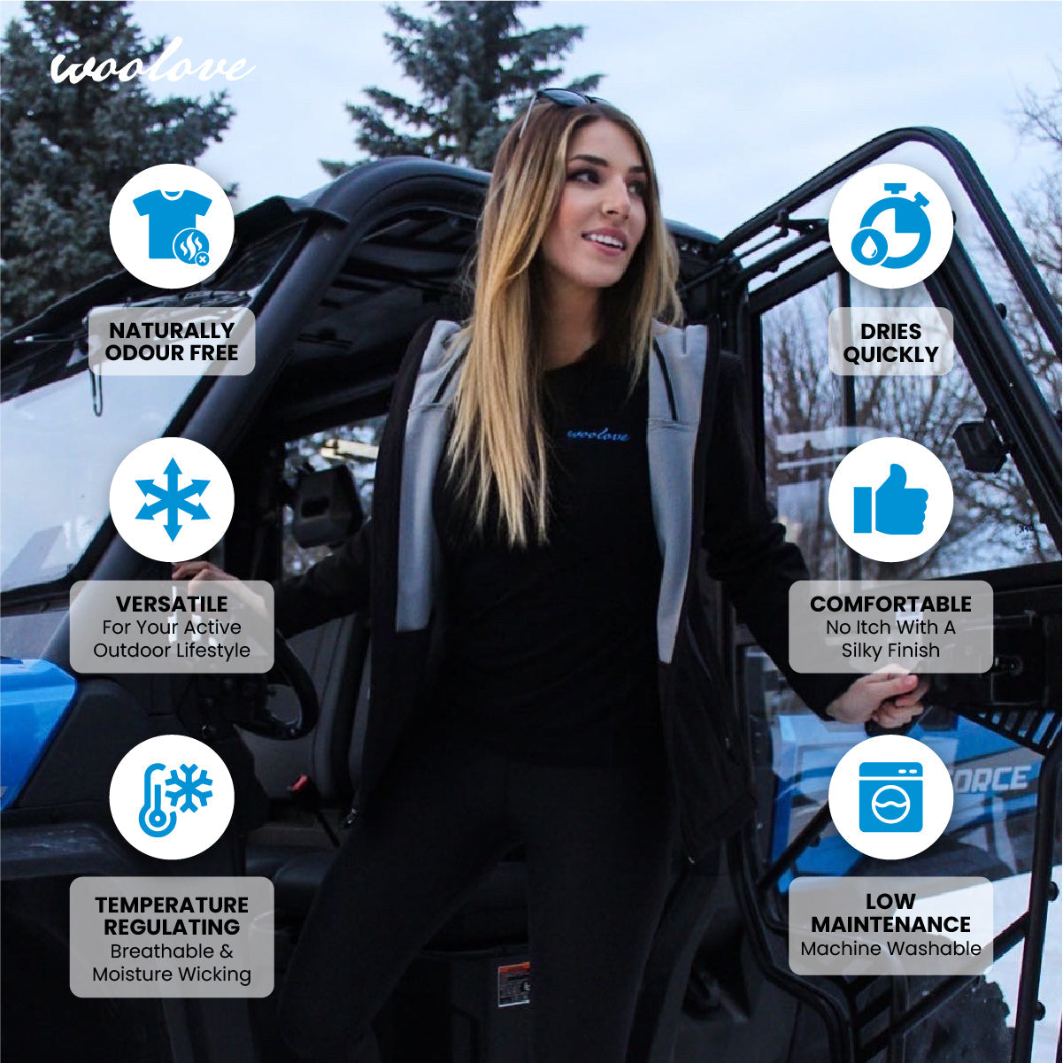 Women’s 260 GSM Merino Wool Thermal Leggings – Heavyweight Base Layer