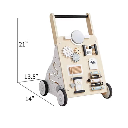 Wooden Activity Walker | Wooden Baby Walker | Toddler Walker