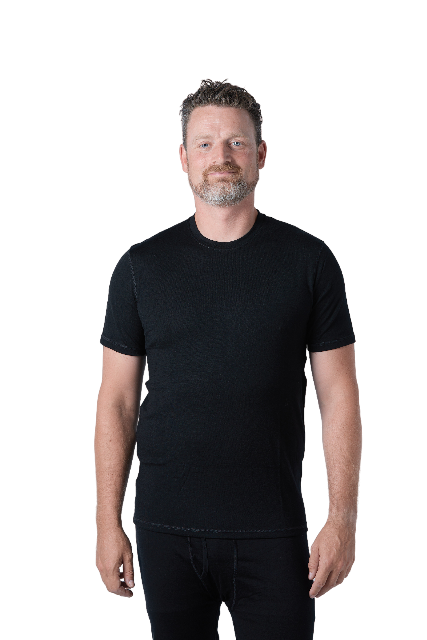 Men’s Merino Wool Short Sleeve T-Shirt – 180 GSM Lightweight Top