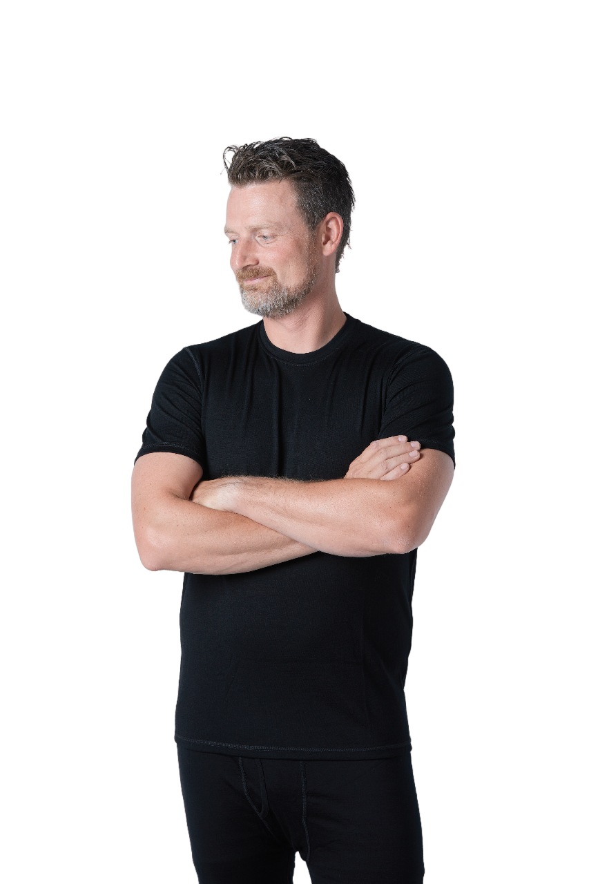Men’s Merino Wool Short Sleeve T-Shirt – 180 GSM Lightweight Top